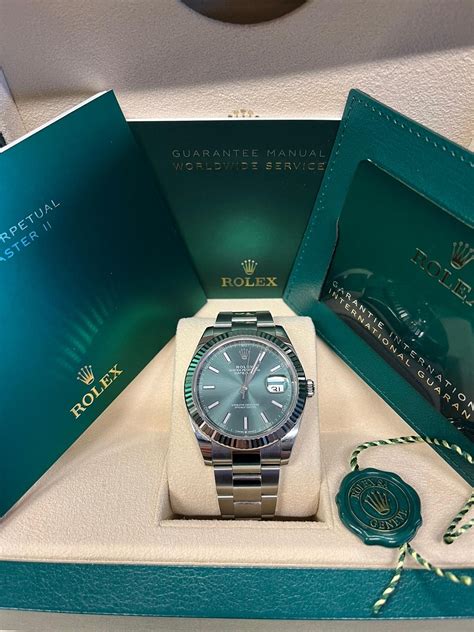 rolex zilver met groene cijfers|Rolex Oyster Perpetual .